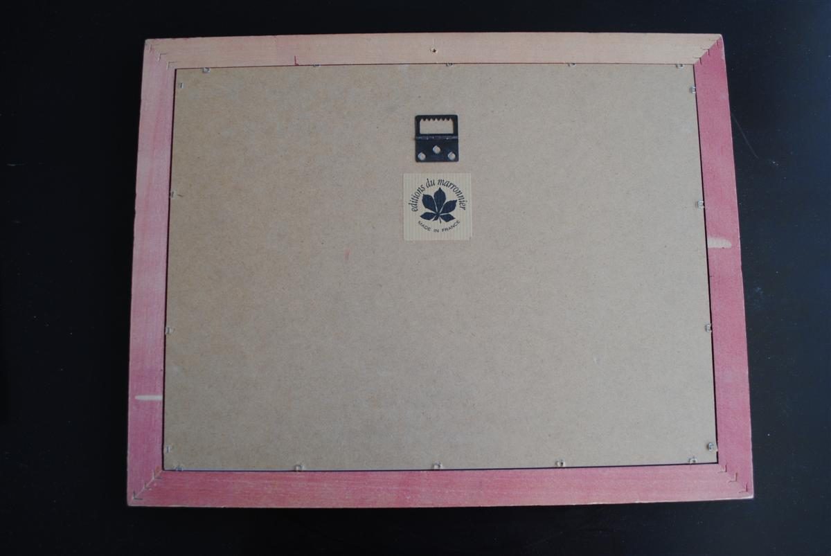 Planche de catalogue de jouet ancien encadré vers 1900