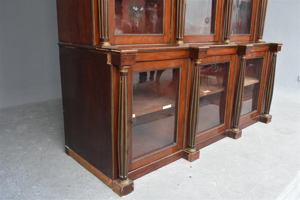 Bibliothèque en acajou style Louis XVI époque XIXème