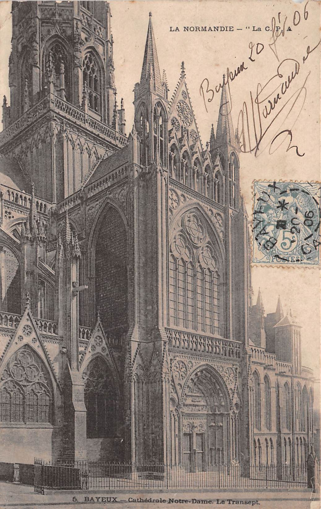 Carte postale ancienne - La cathédrale de Bayeux (14)