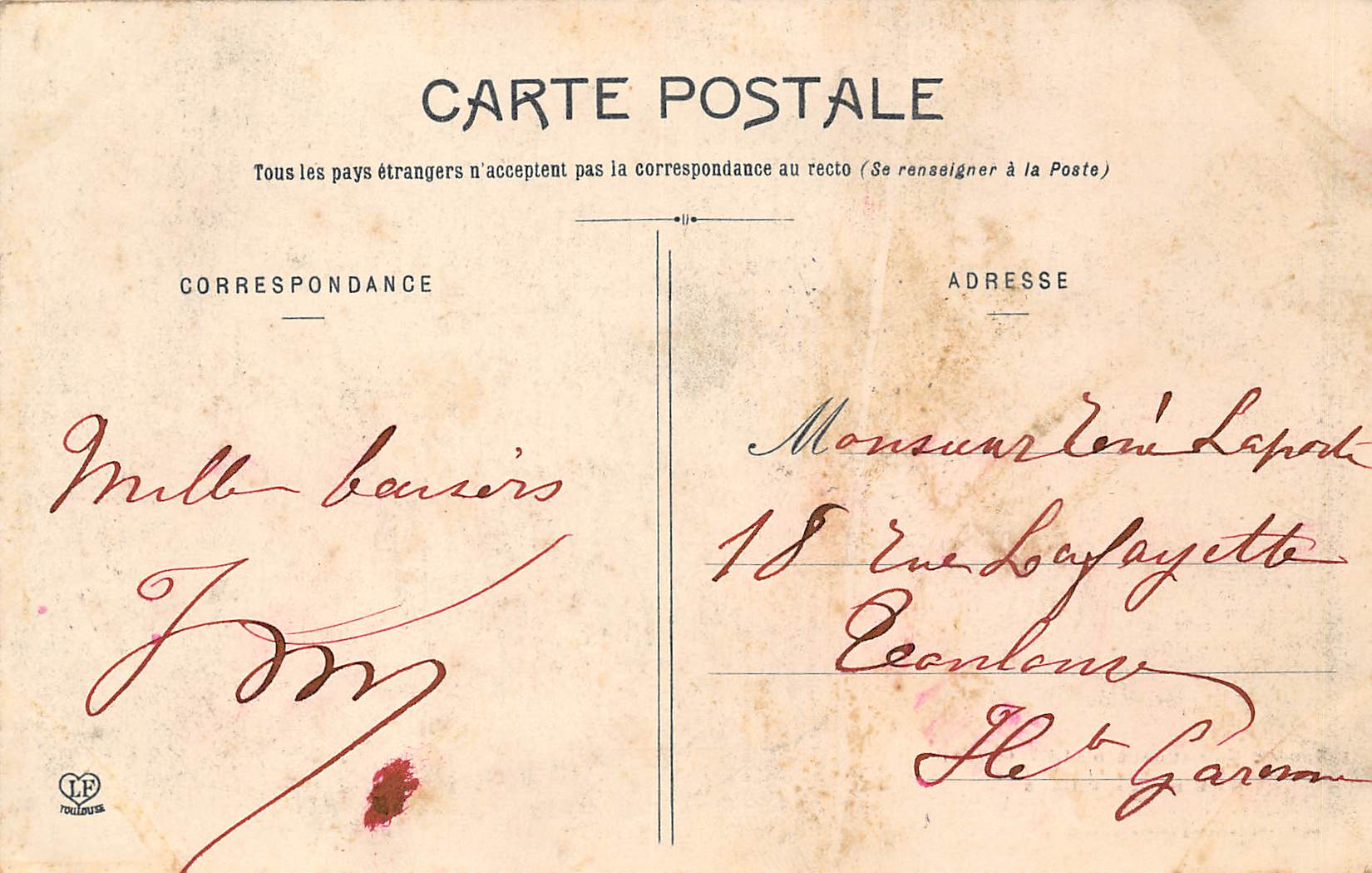 Carte postale ancienne - source communale d'Alet (Aude) mise en bouteille