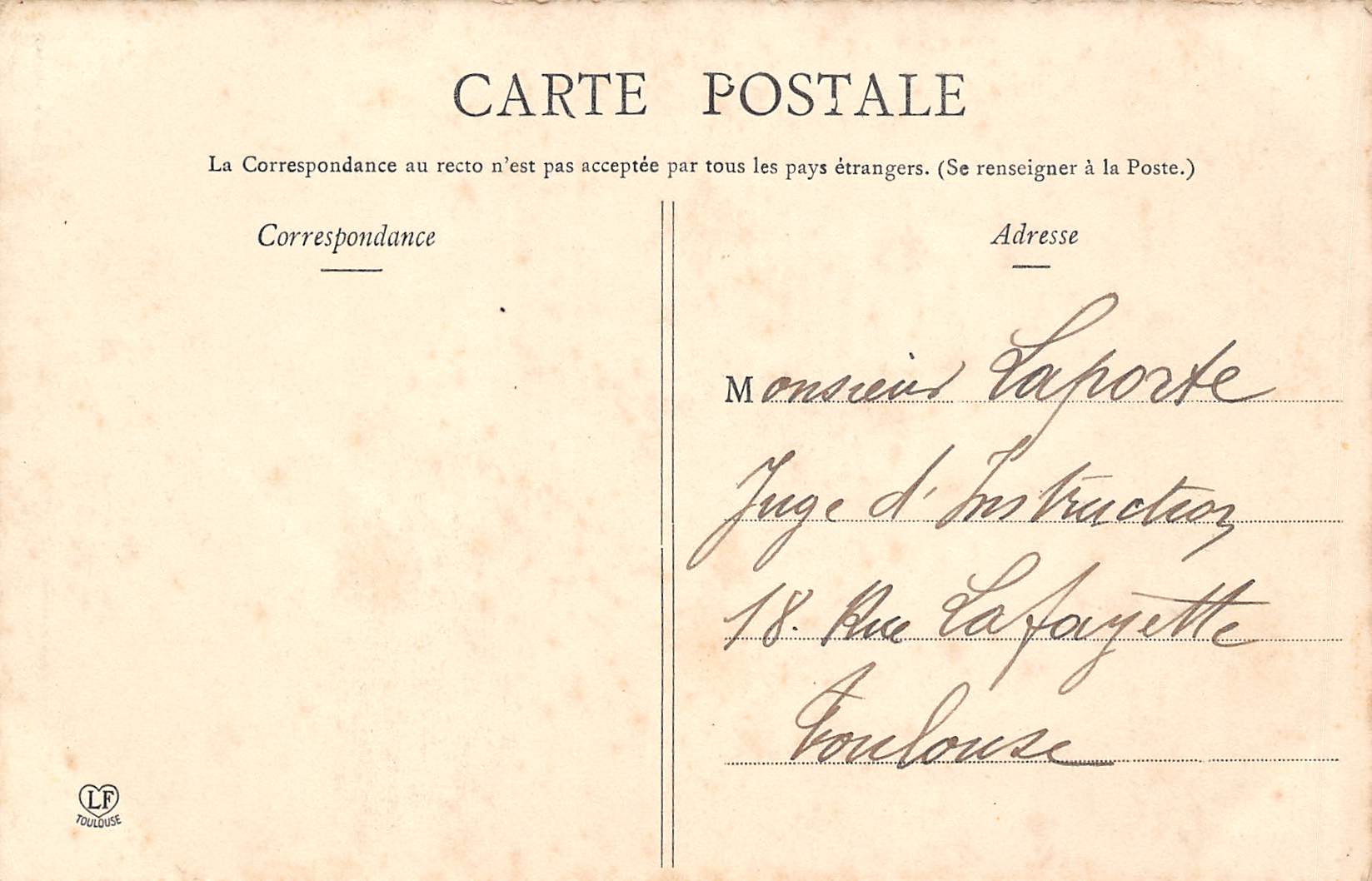 Carte postale ancienne - Montauban, la préfecture (82)