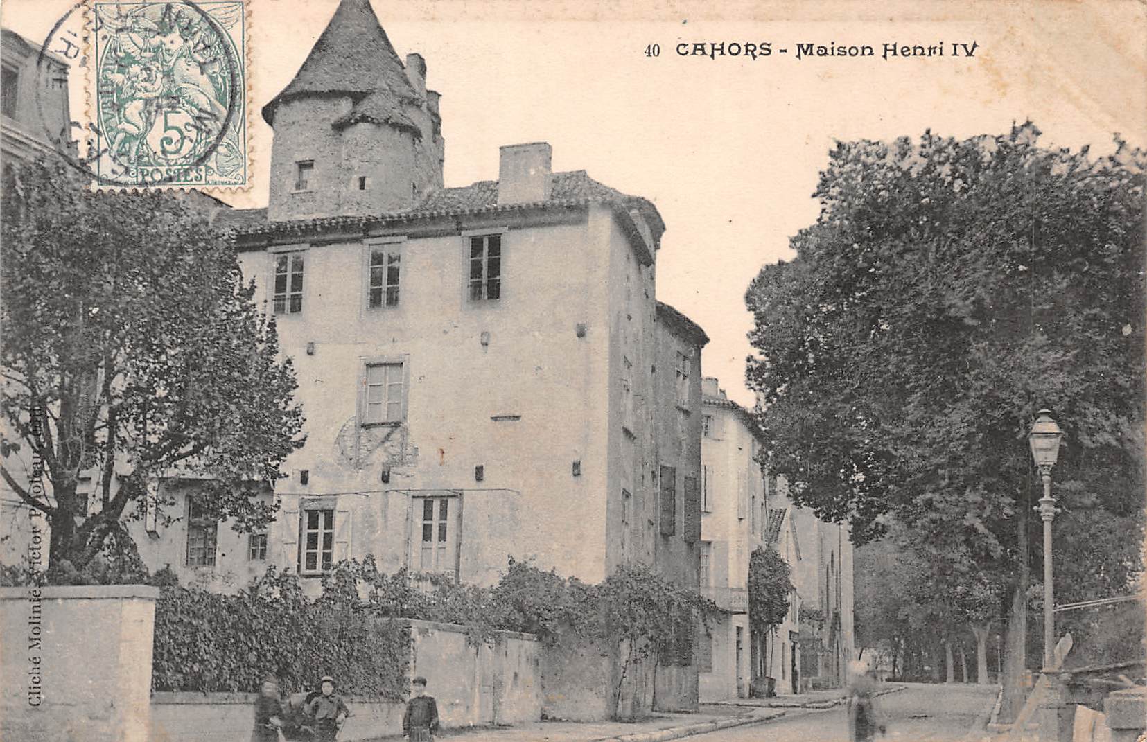 Carte postale ancienne - Cahors, la maison d'Henri IV