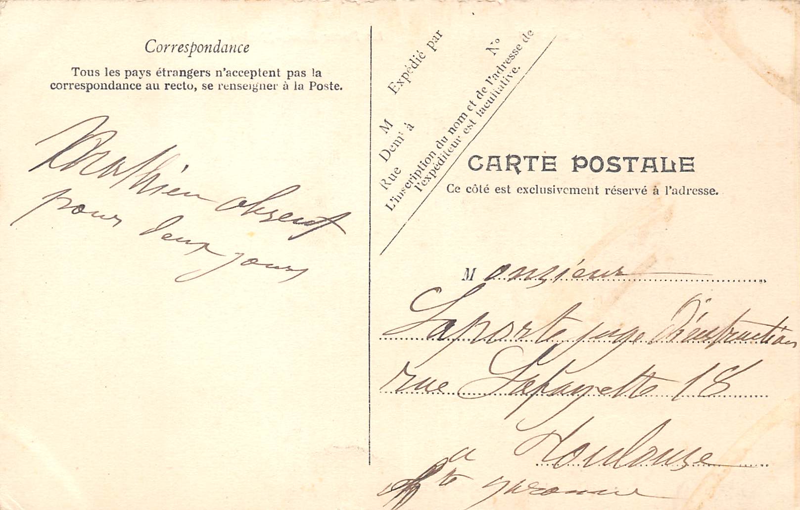 Carte postale ancienne - Cahors, la porte Saint Michel