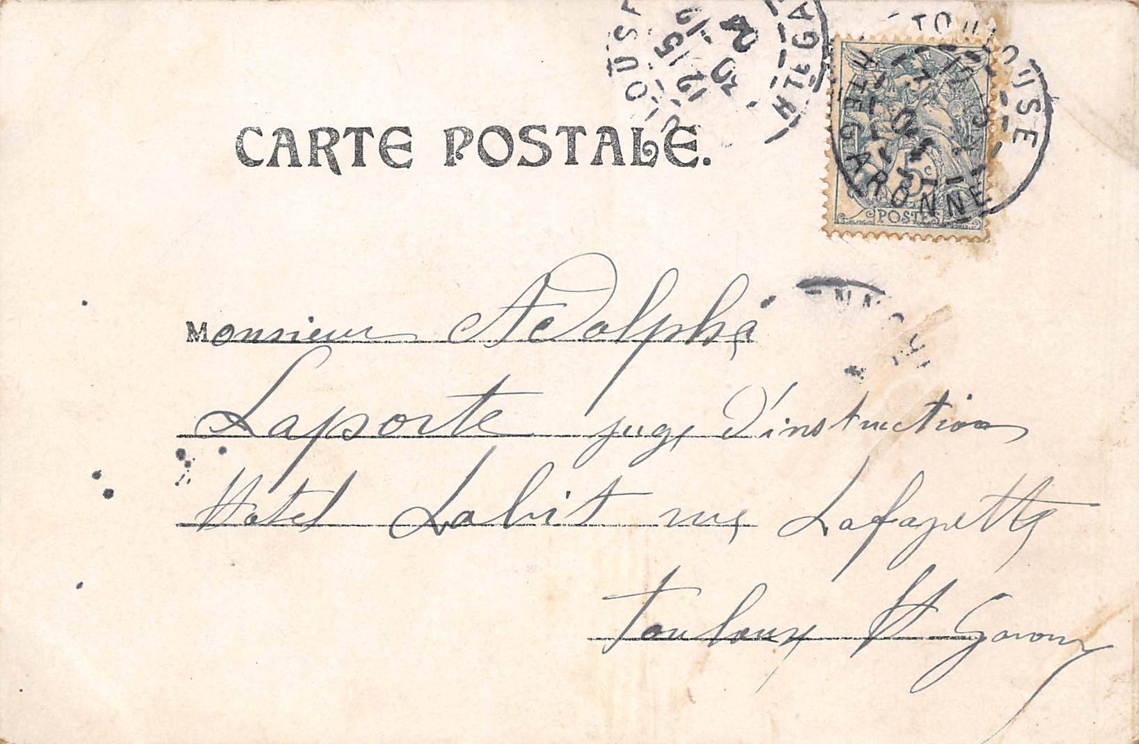 Carte postale ancienne - carte de naissance aux chérubins illustrée