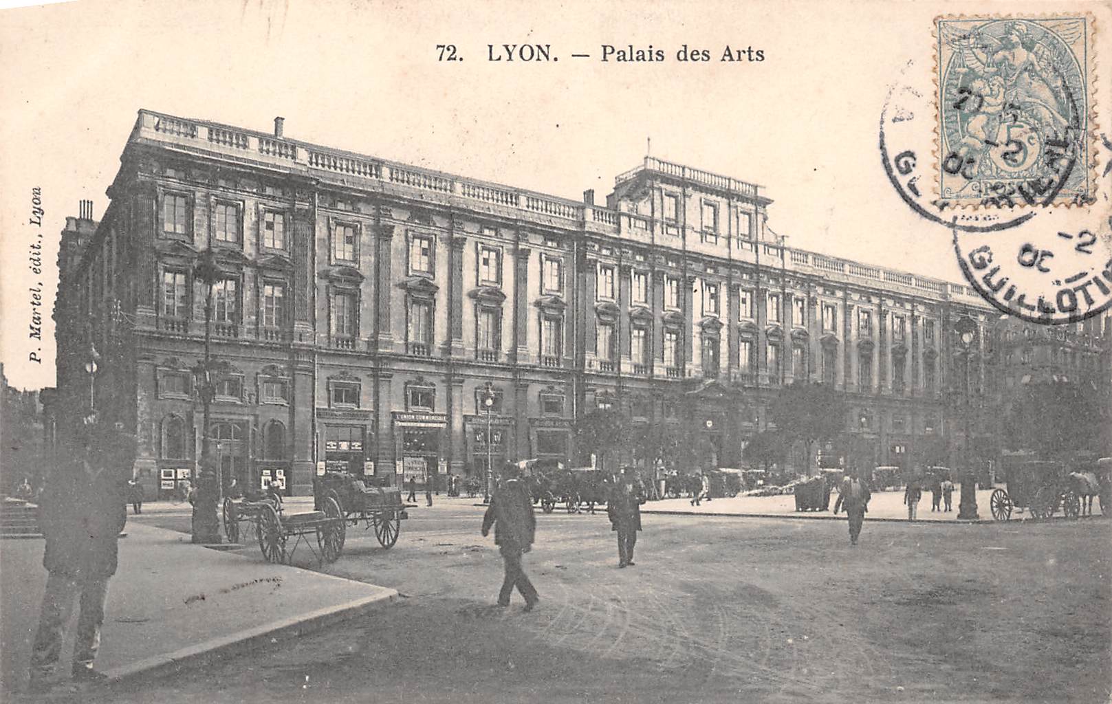 Carte postale ancienne - Lyon, le palais des Arts