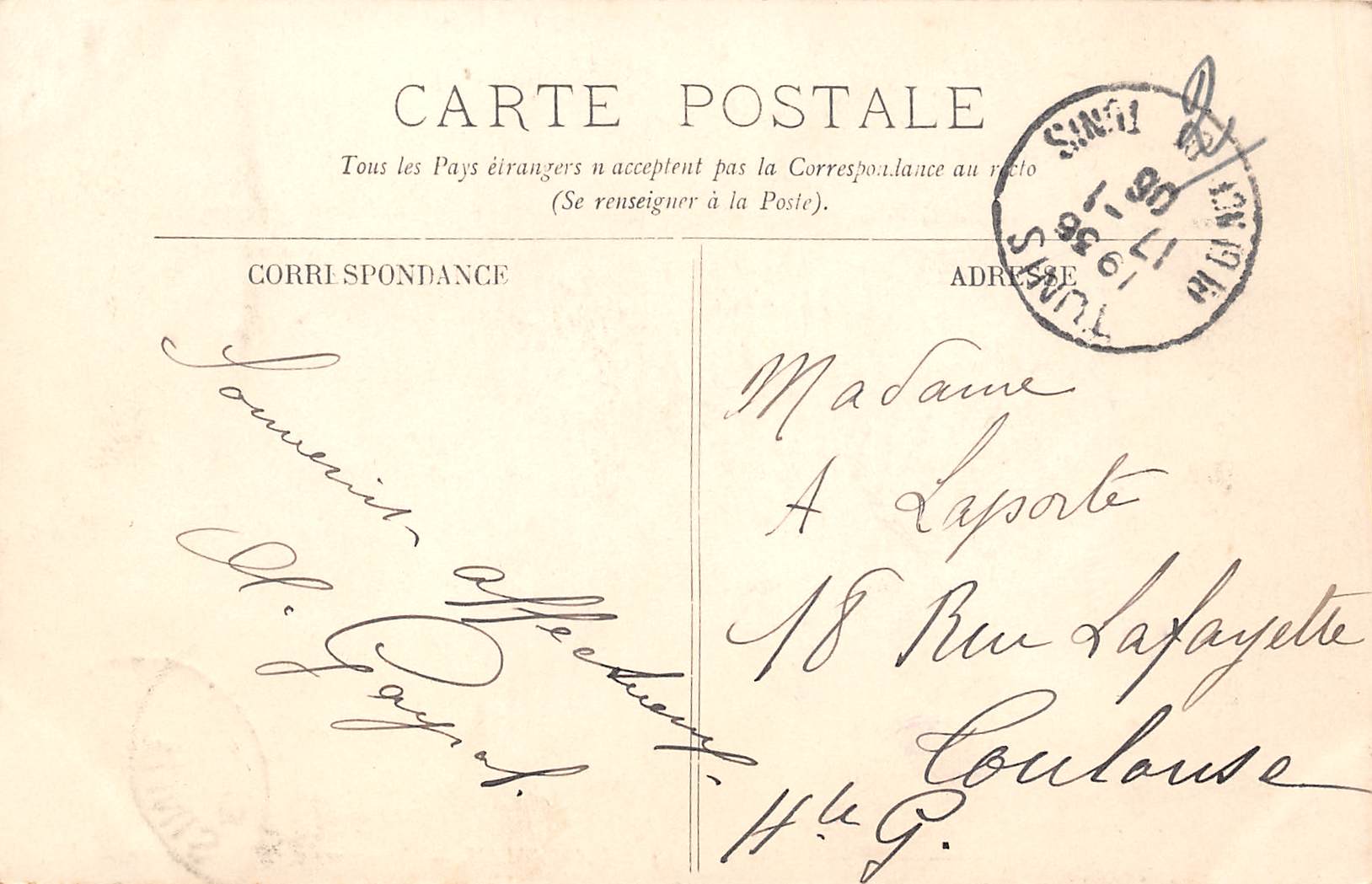 Carte postale ancienne - Kairouan vue générale des remparts