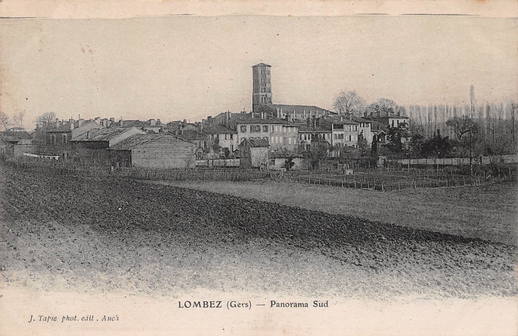 Carte postale ancienne - Lombez (Gers) Panorama sud 