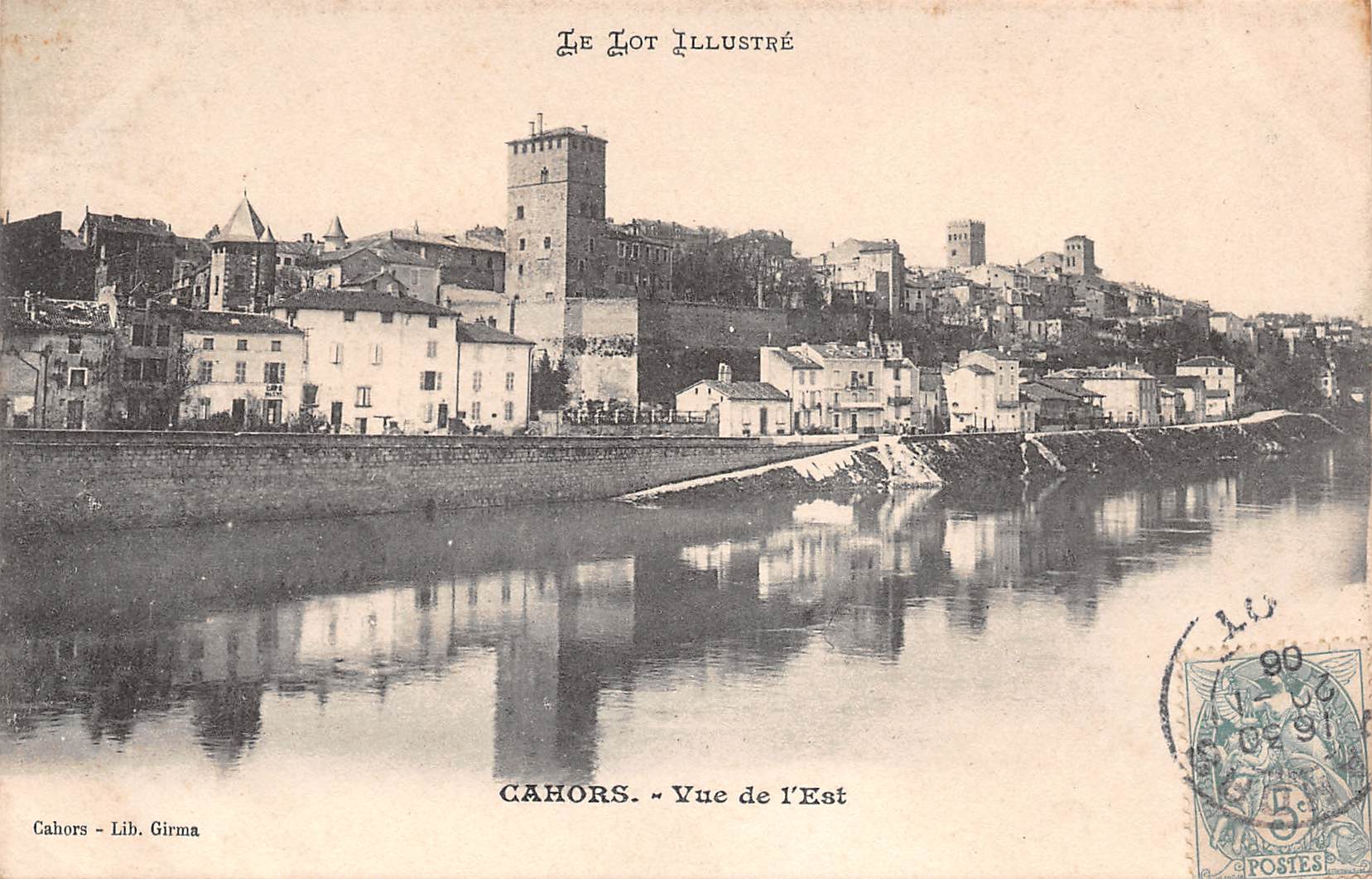Carte postale ancienne - Cahors, vue de l'Est