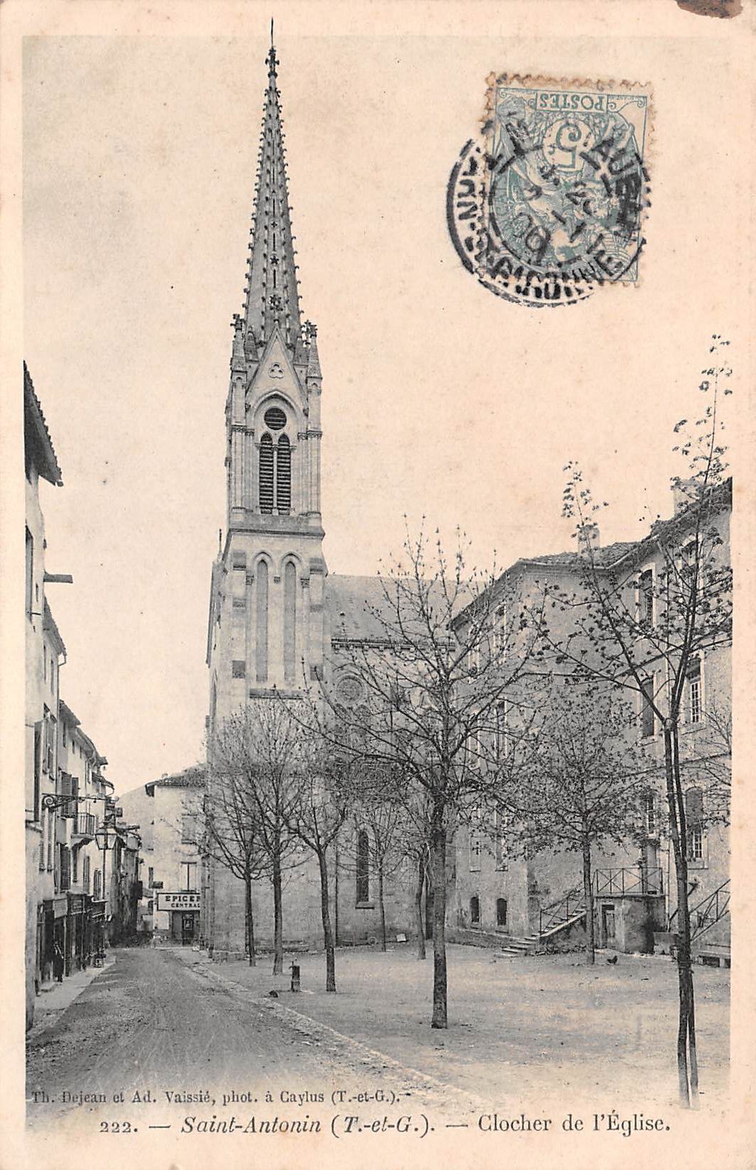 Carte postale ancienne - Saint Antonin-Noble-Val, le cloche de l'église