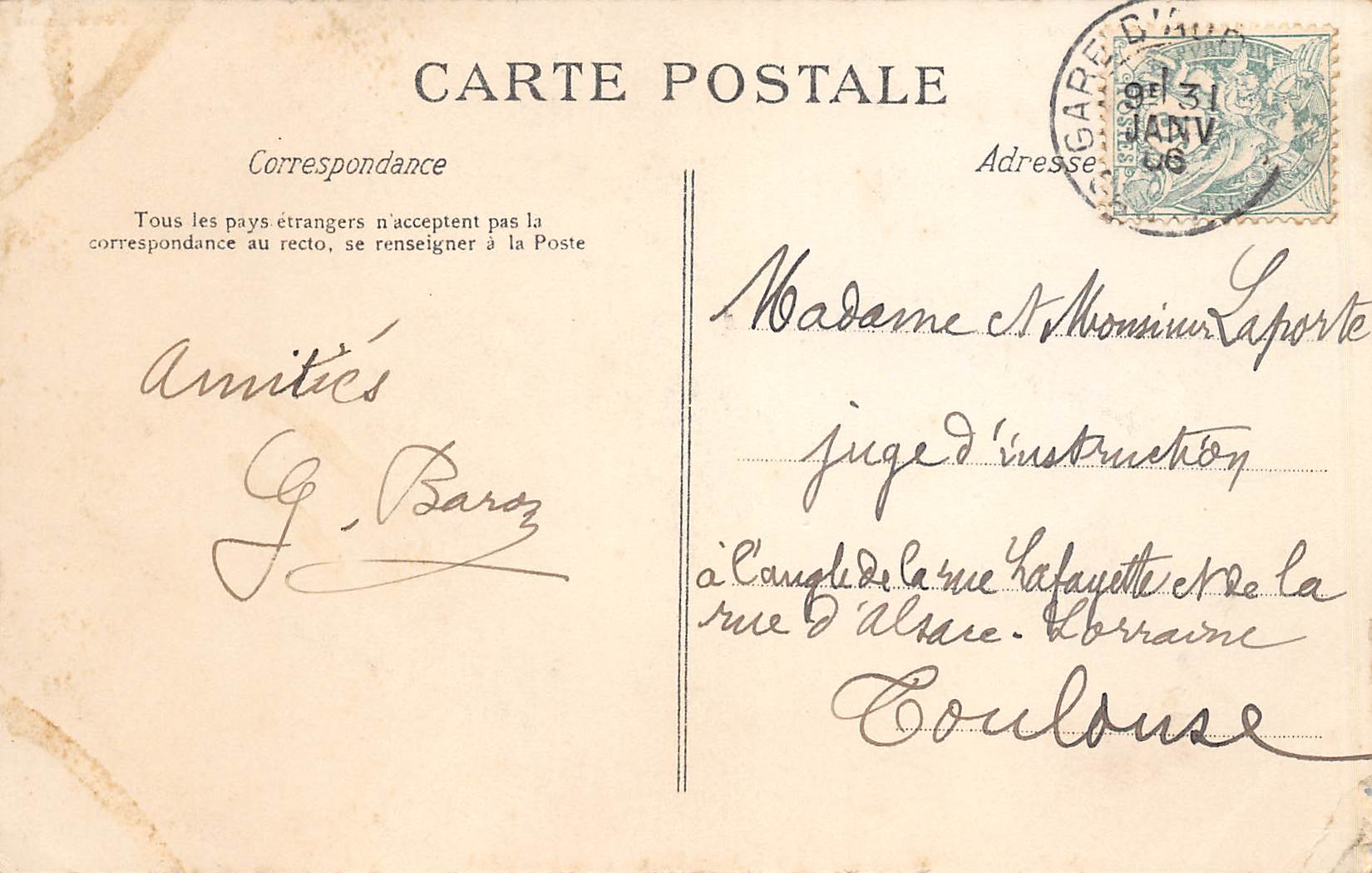 Carte postale ancienne - L'Auvergne, le ravin de la Cère près de Vic