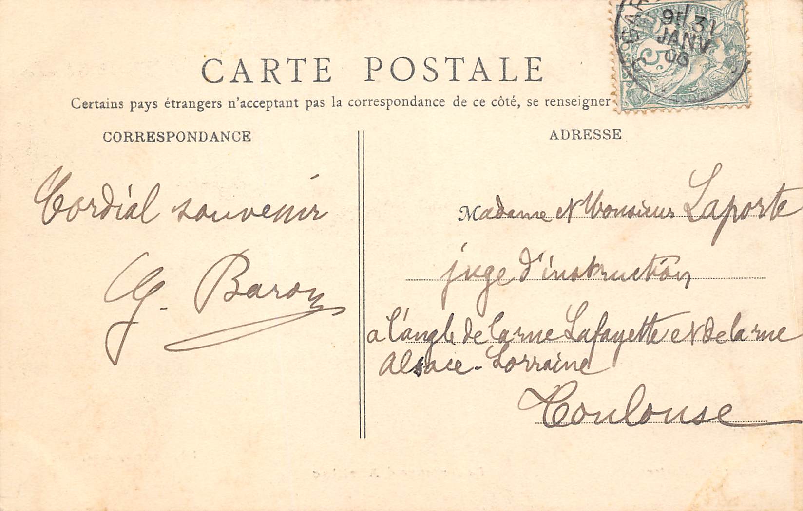Carte postale ancienne - Aurillac, la Jordanne 