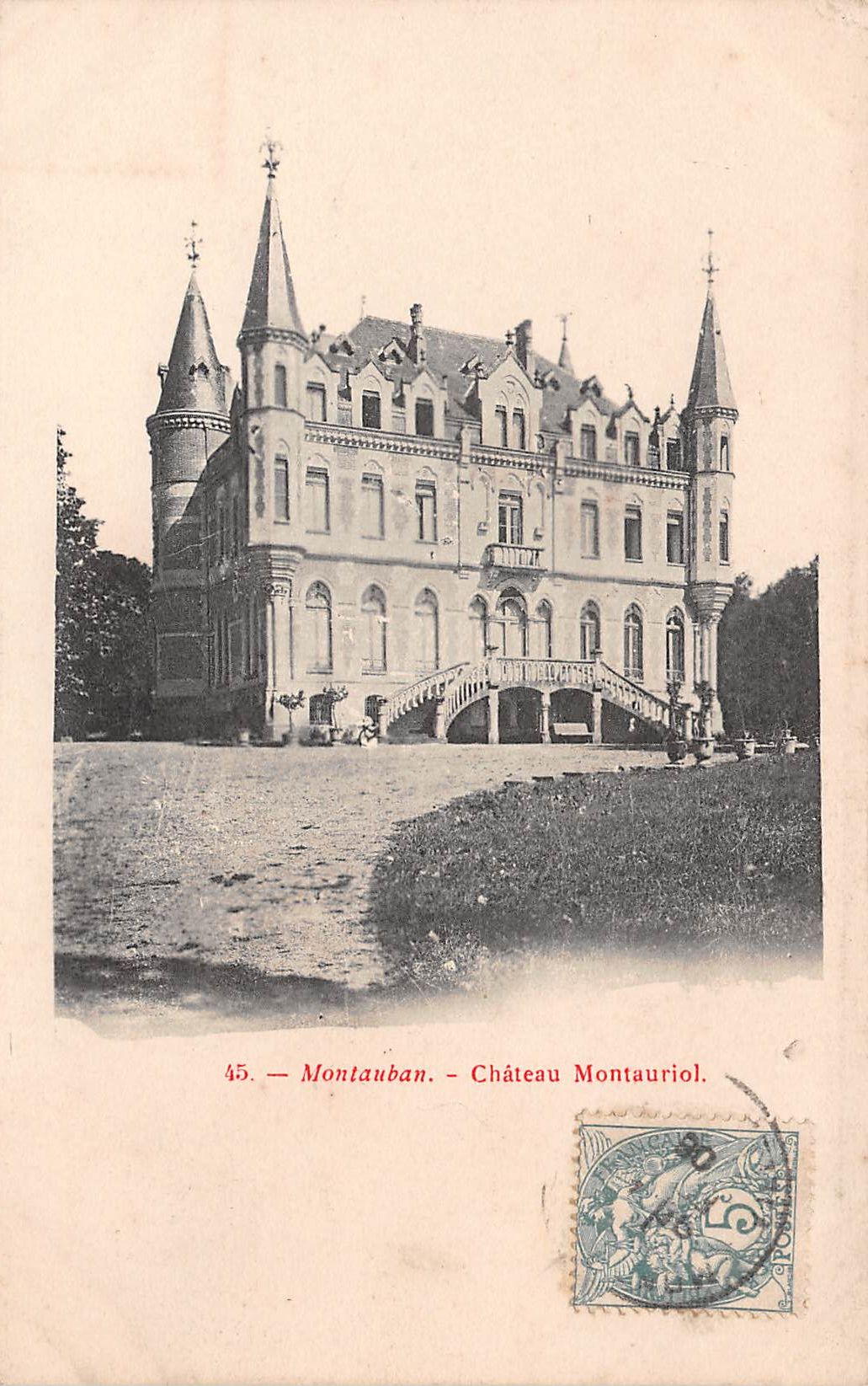Carte postale ancienne - Montauban, le château Montauriol