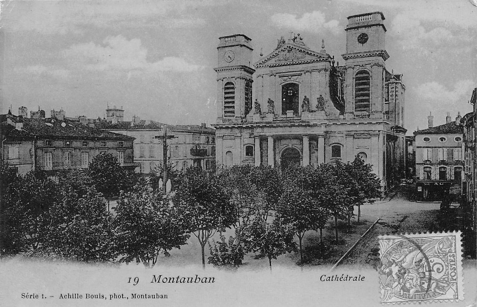 Carte postale ancienne - Montauban, la cathédrale