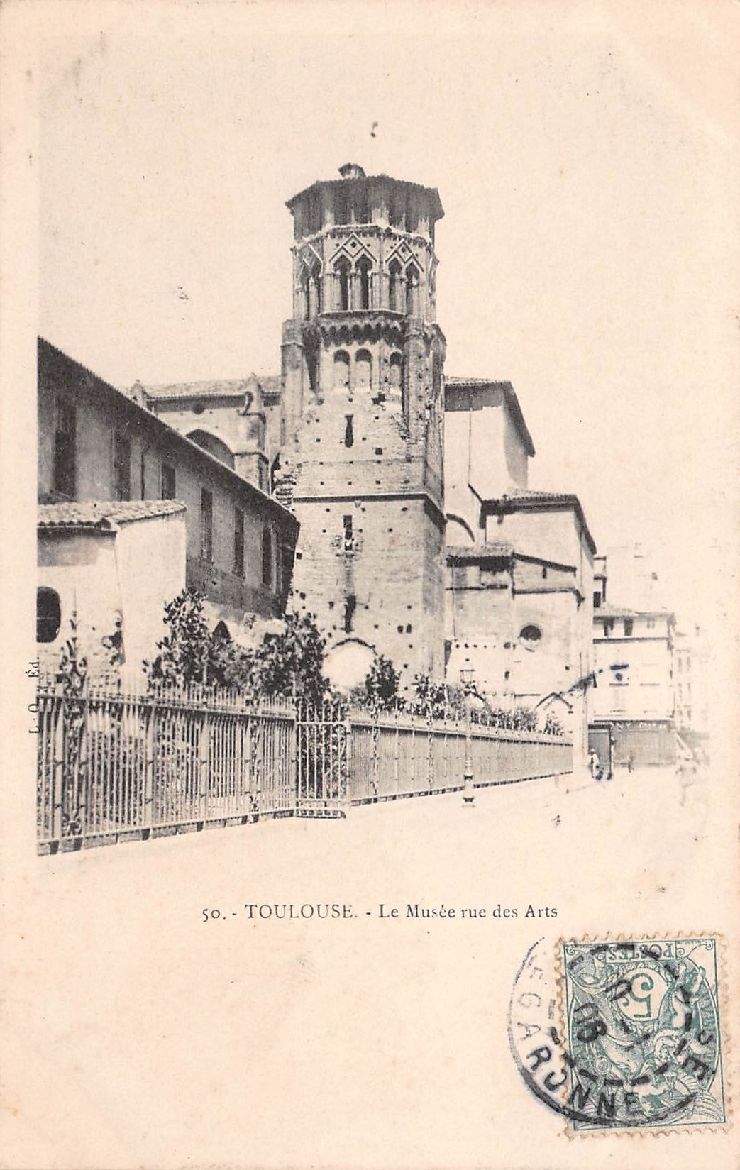 Carte postale ancienne - Toulouse, Le musée des Arts 