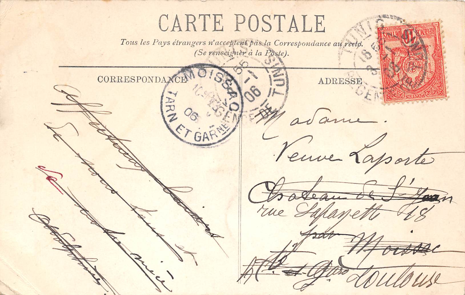 Carte postale ancienne - scène et type - Les enfants nègres 