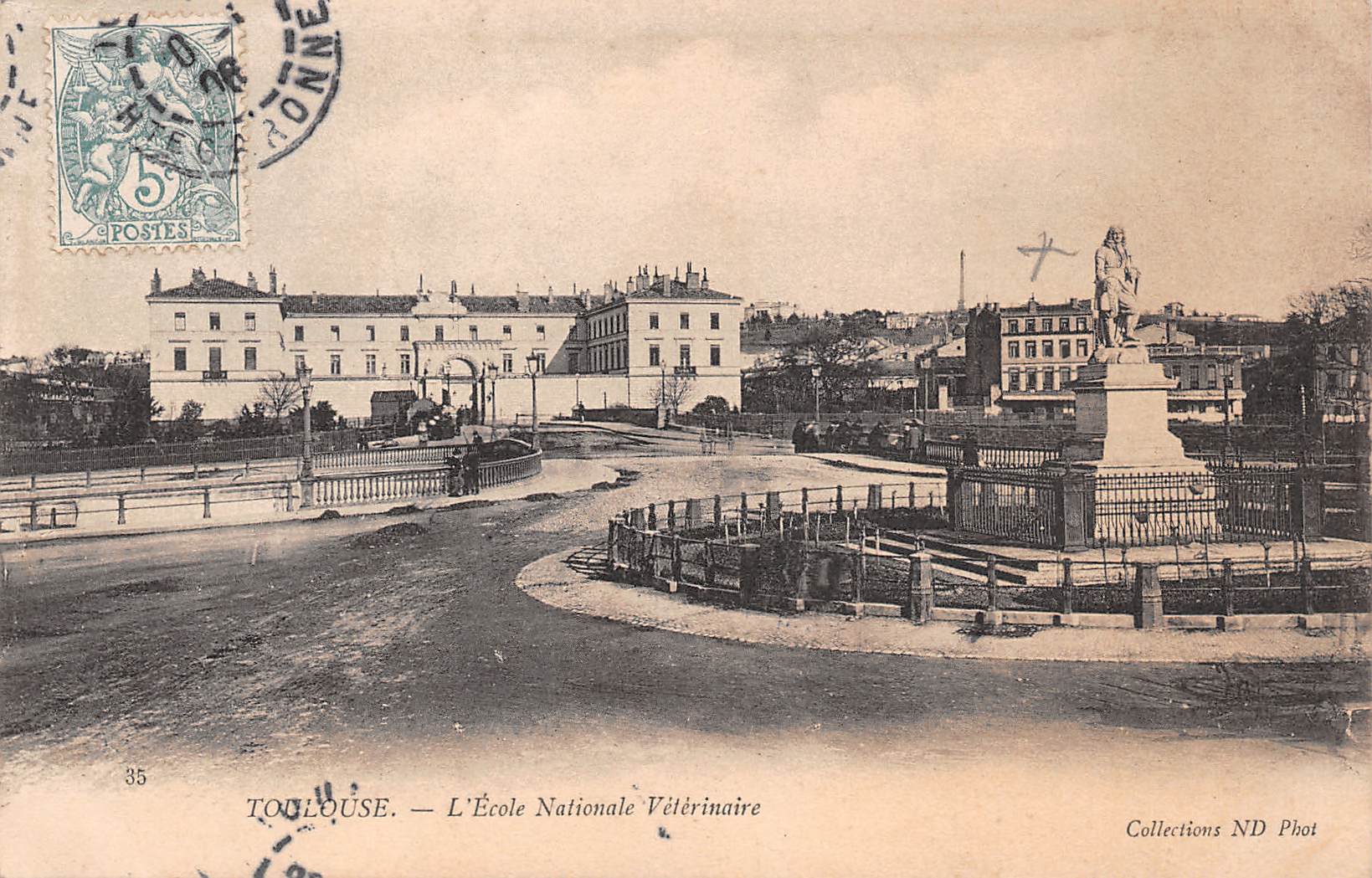 Carte postale ancienne - Toulouse, l'école nationale vétérinaire