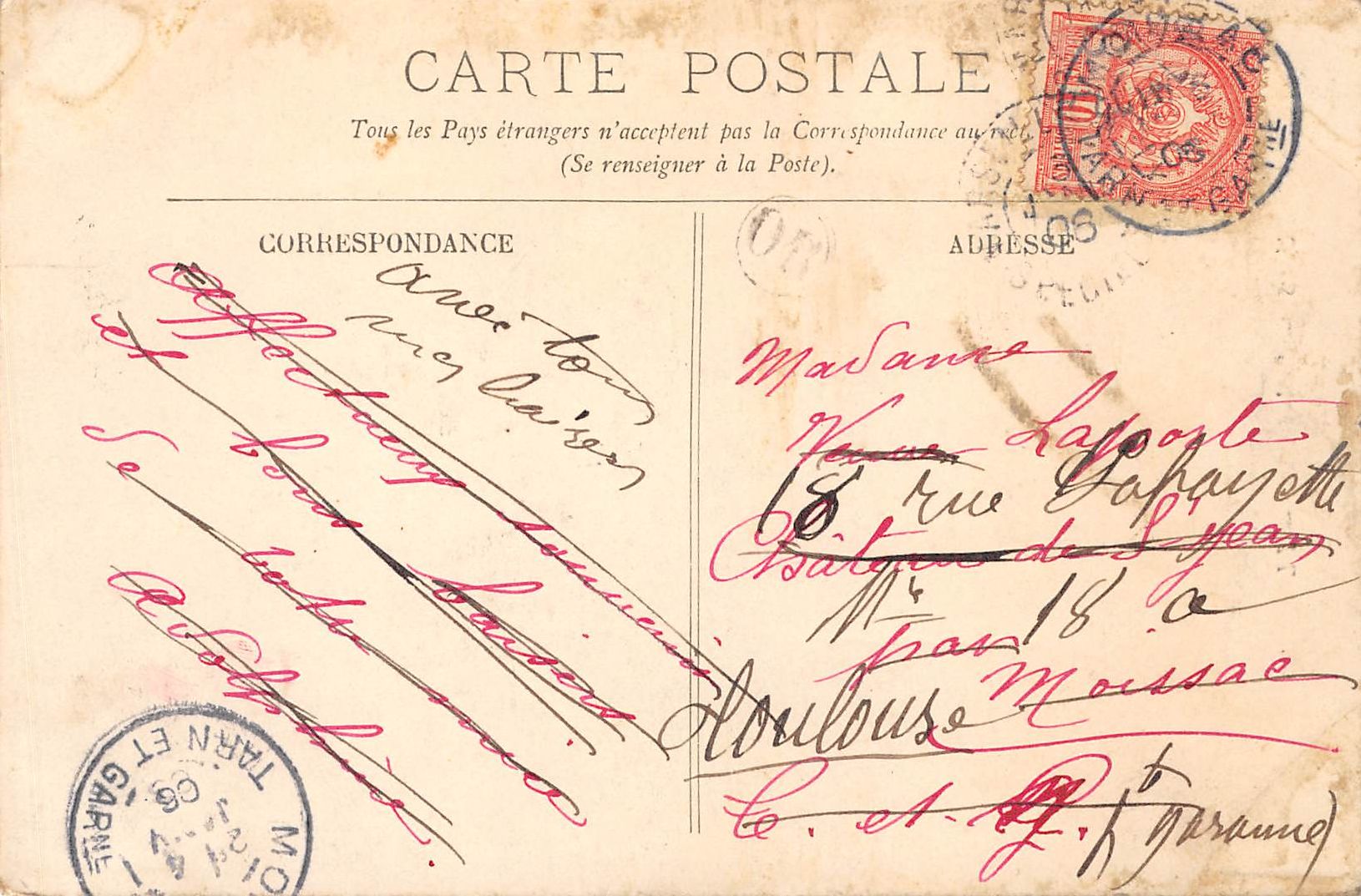 Carte postale ancienne - Tunis, le souk-el-Belat