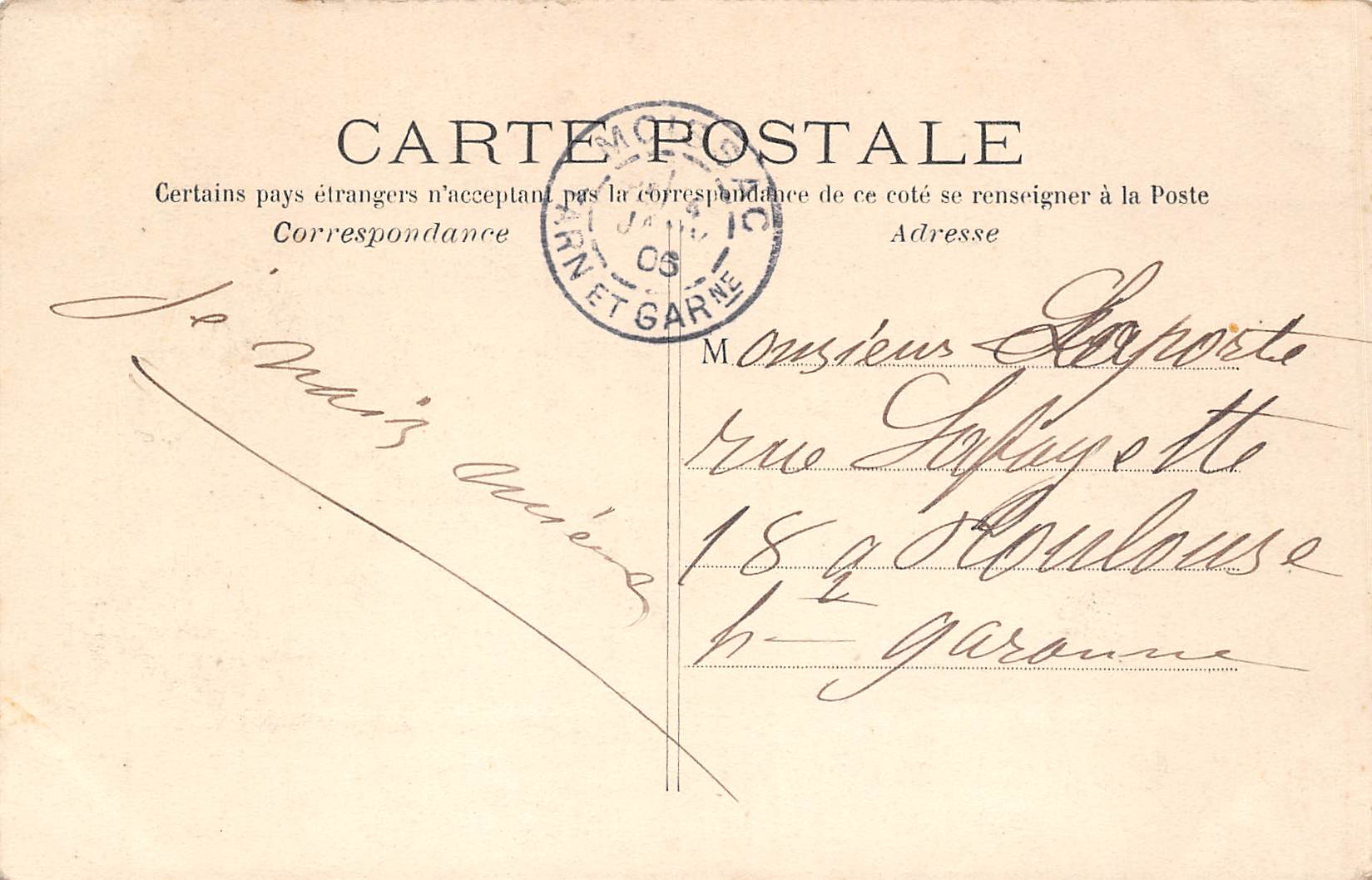 Carte postale ancienne - jeune actrice à l'Entr'acte 