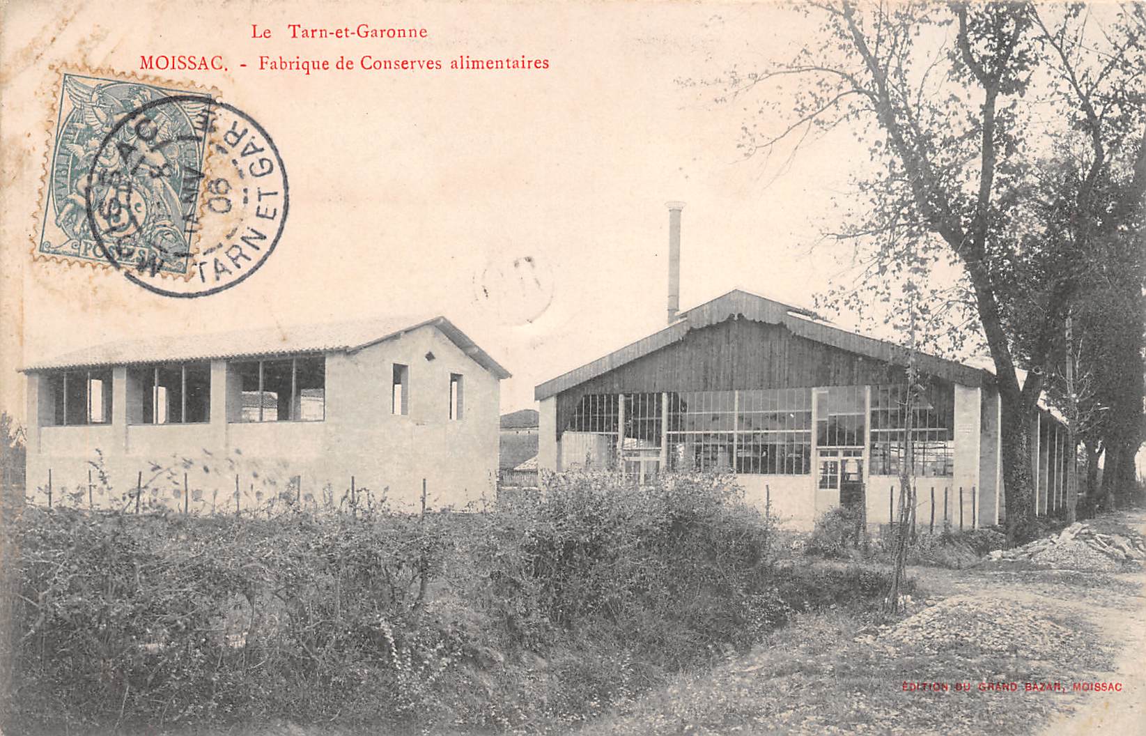Carte postale ancienne - Moissac, fabrique de conserves alimentaires