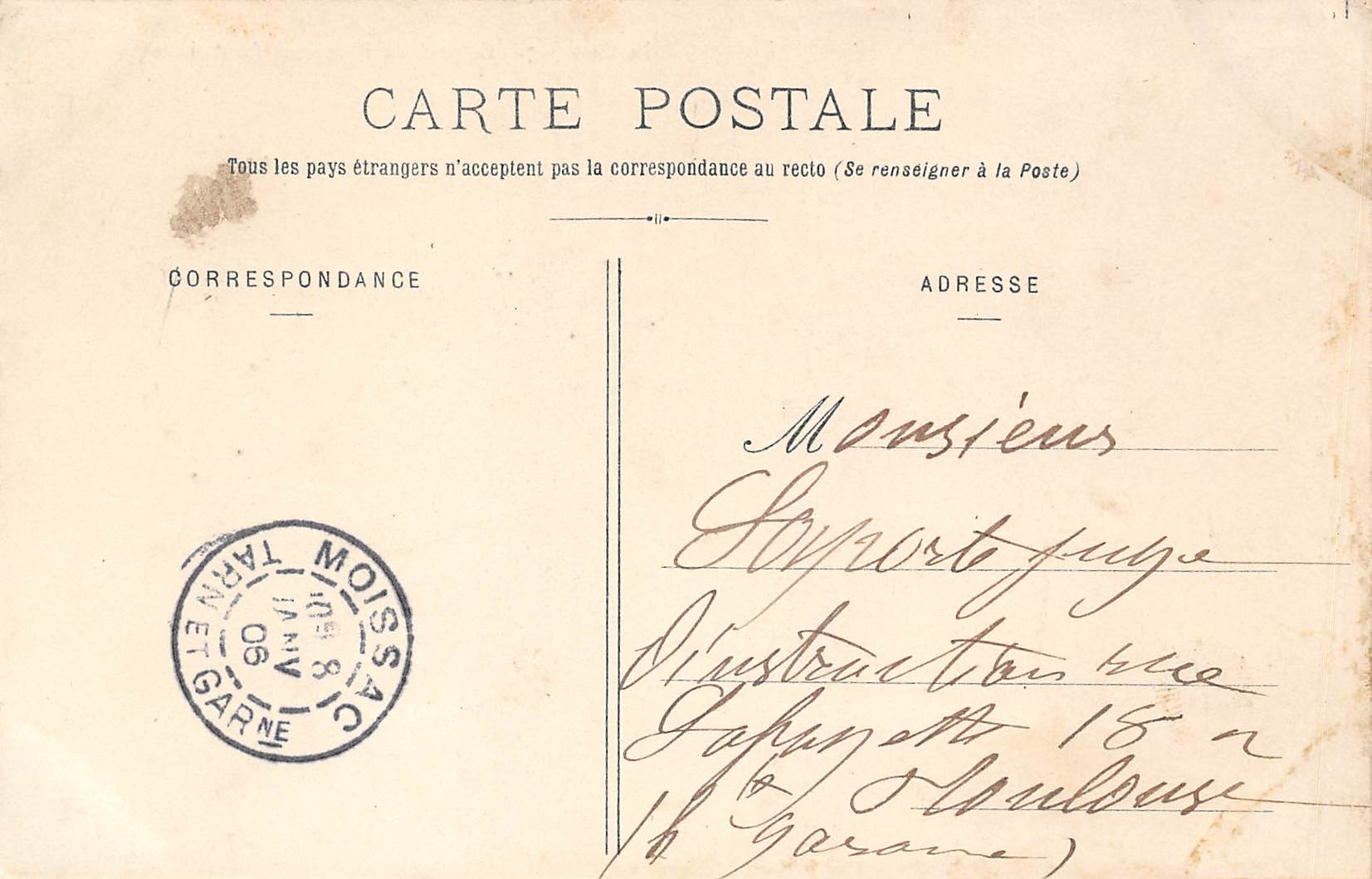 Carte postale ancienne - Le Gers, Château de Flamarens 