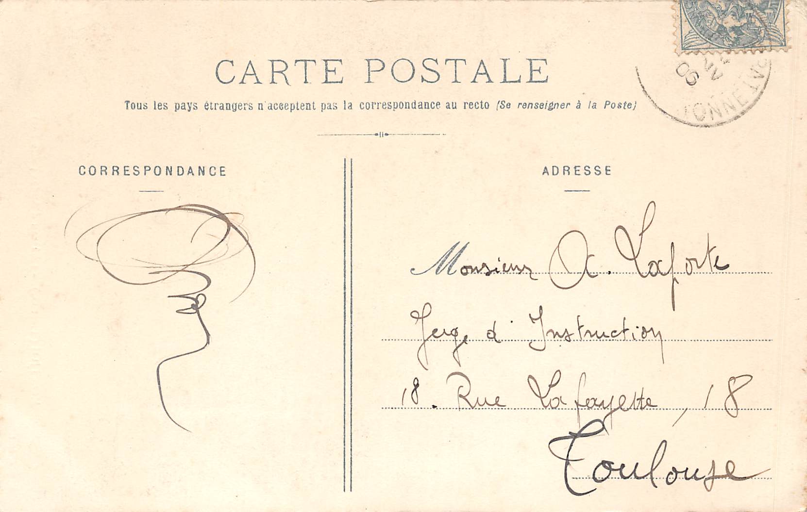 Carte postale ancienne - Montjoi, Château d'Andas 