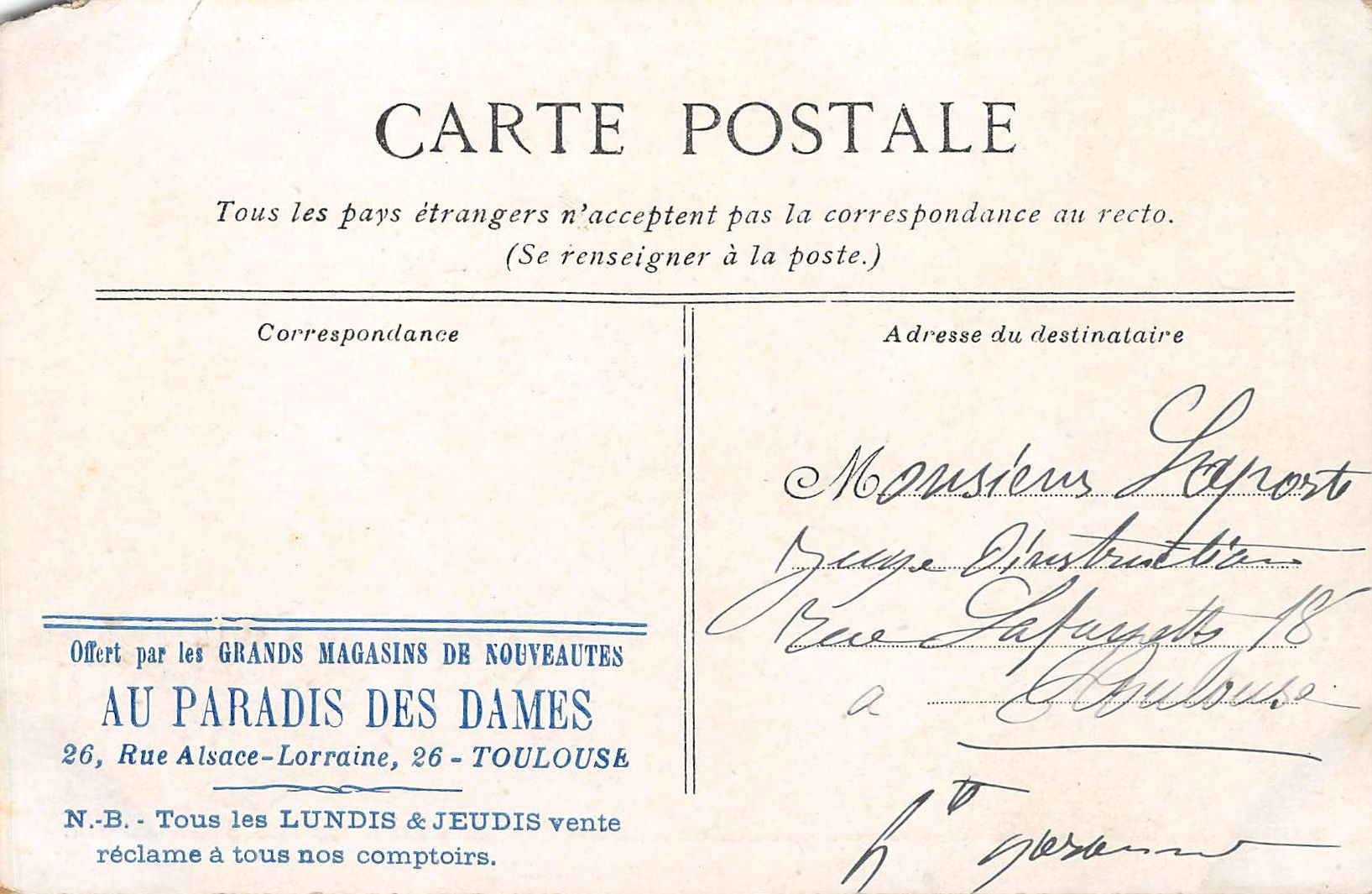 Carte postale ancienne - le Mont Saint Michel, escalier de l'abbaye