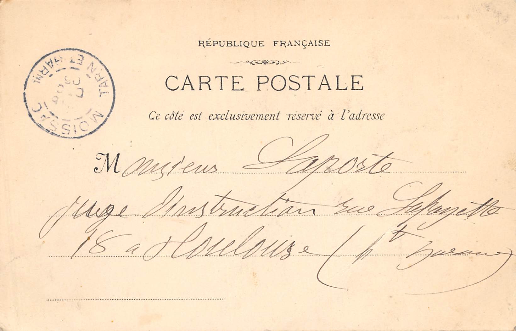 Carte postale ancienne - le type Marseillais, la poissonnière