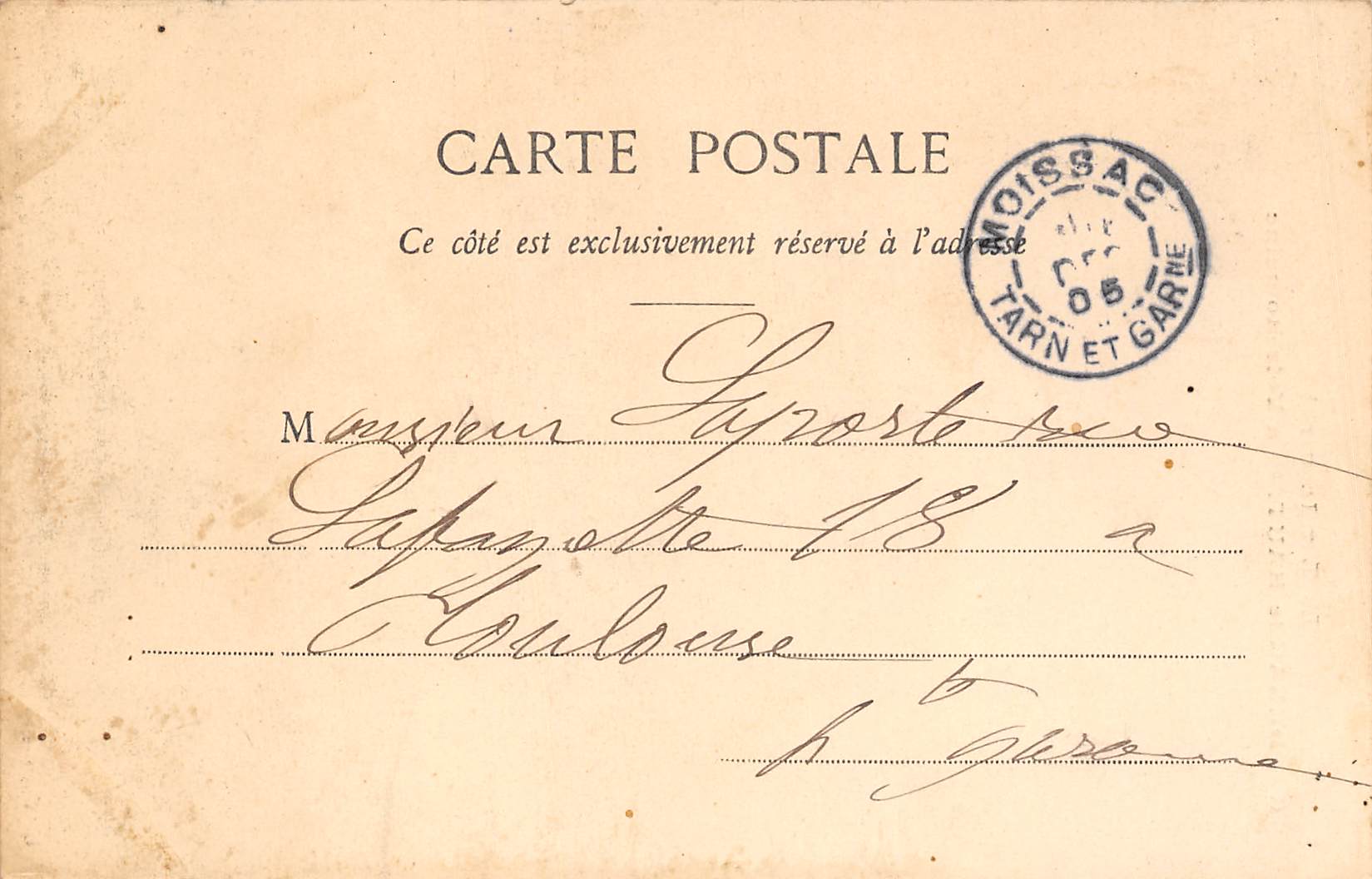 Carte postale ancienne - Capdenac le Haut, la voie romaine