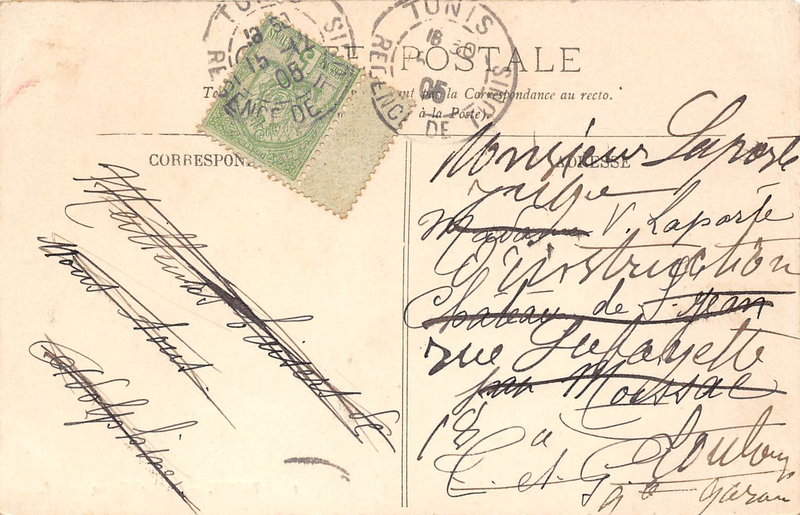 Carte postale ancienne - Tunis, Souk el Krama