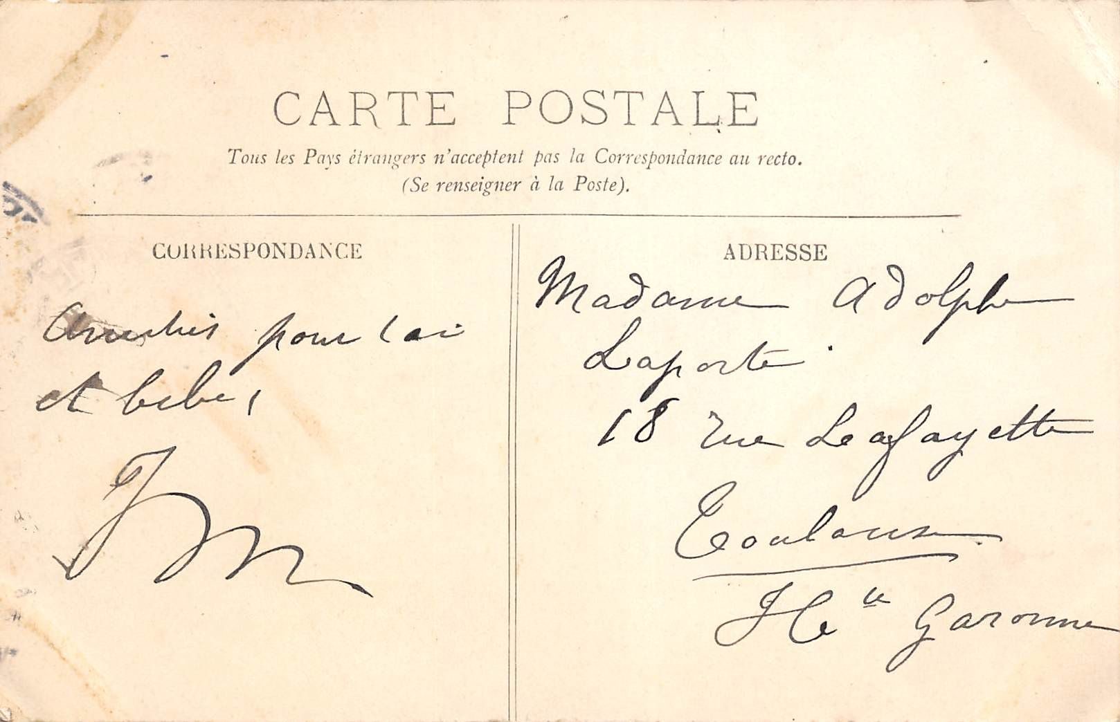 Carte postale ancienne - Paris, L'escalier de l'opéra