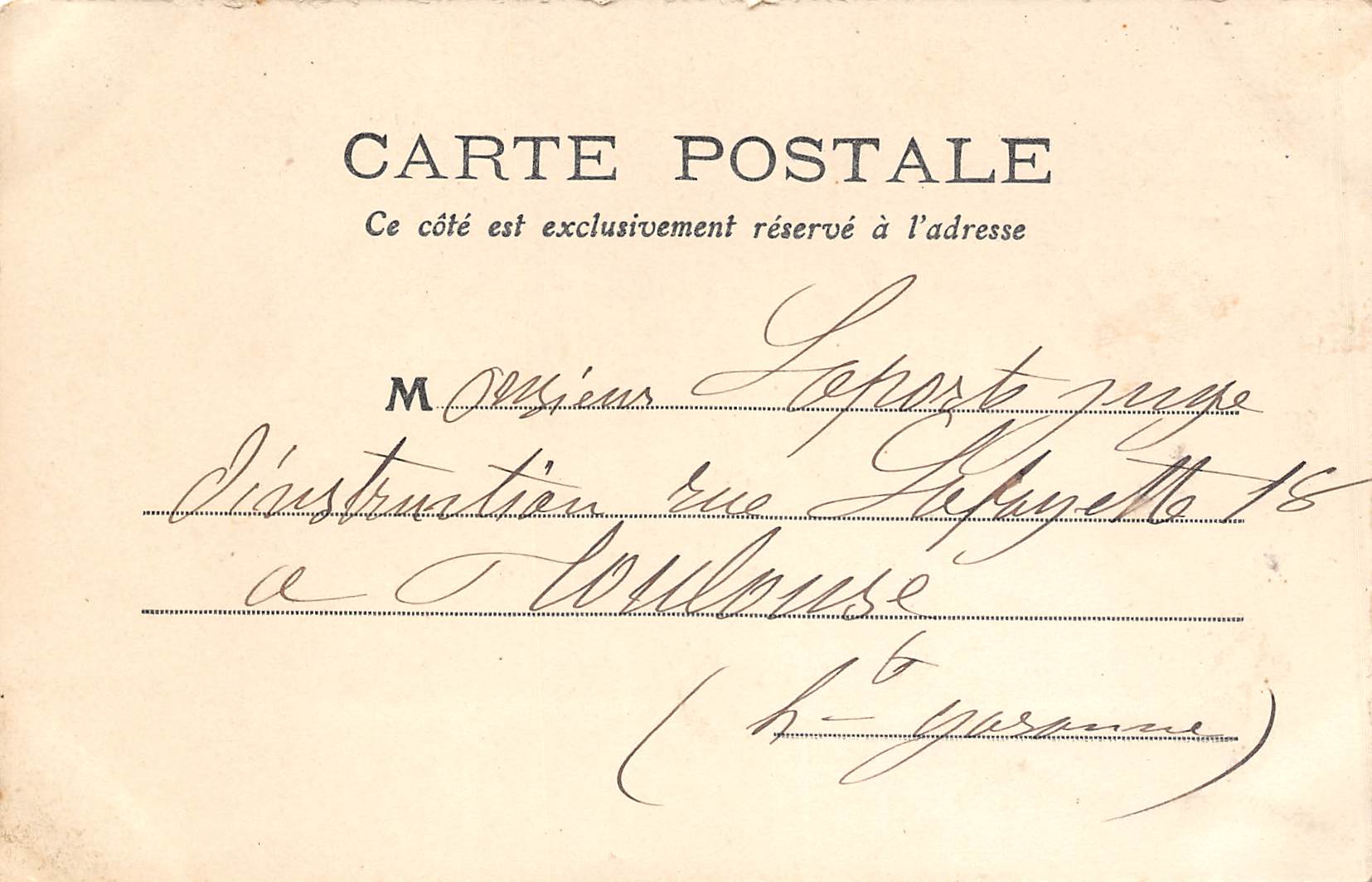 Carte postale ancienne - Gourdon, Maison où naquit Cavaignac