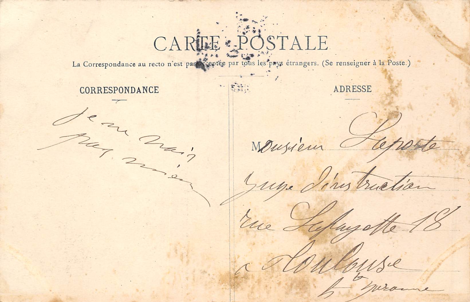 Carte postale ancienne - Valence d'Agen, école laïque des garçons