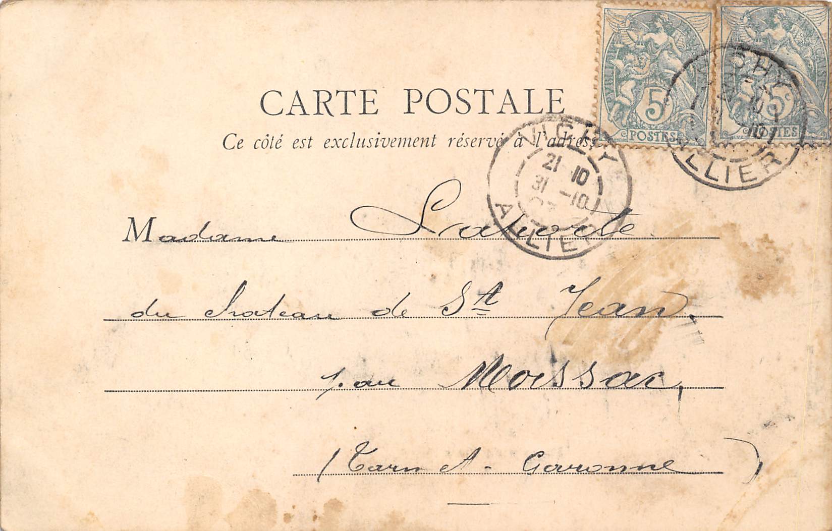 Carte postale ancienne - Vichy, un coin de parc