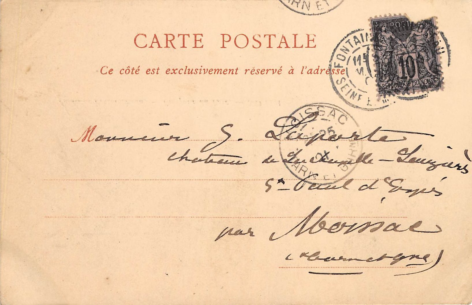 Carte postale ancienne - Fontainebleau, le palais, vue prise du parc
