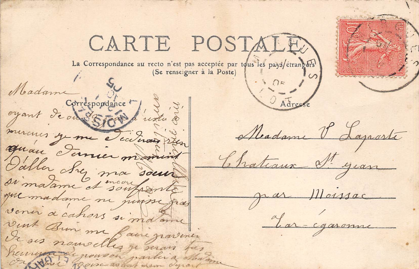Carte postale ancienne - Cahors, vue générale 