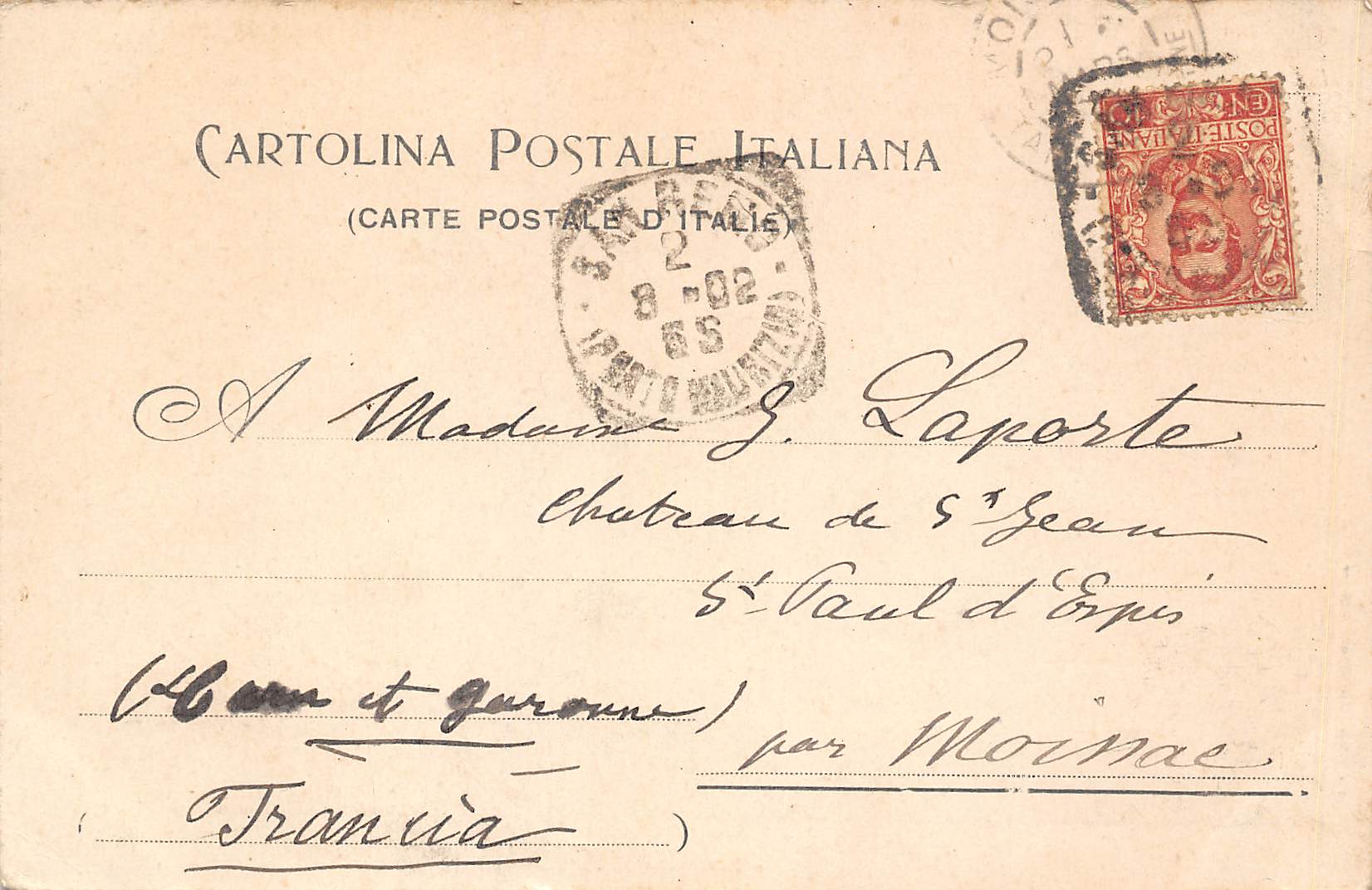 Carte postale ancienne - Italie, San Rémo. Panorama