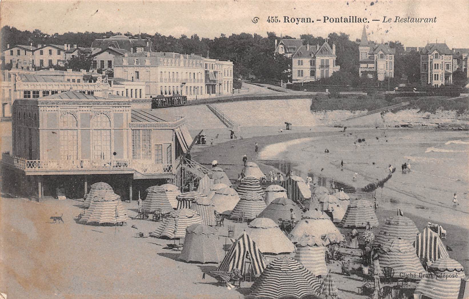 Carte postale ancienne - Royan, Pontaillac, le restaurant 