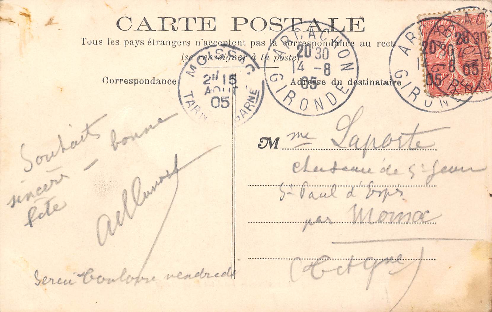 Carte postale ancienne - Arcachon, la promenade de la jetée