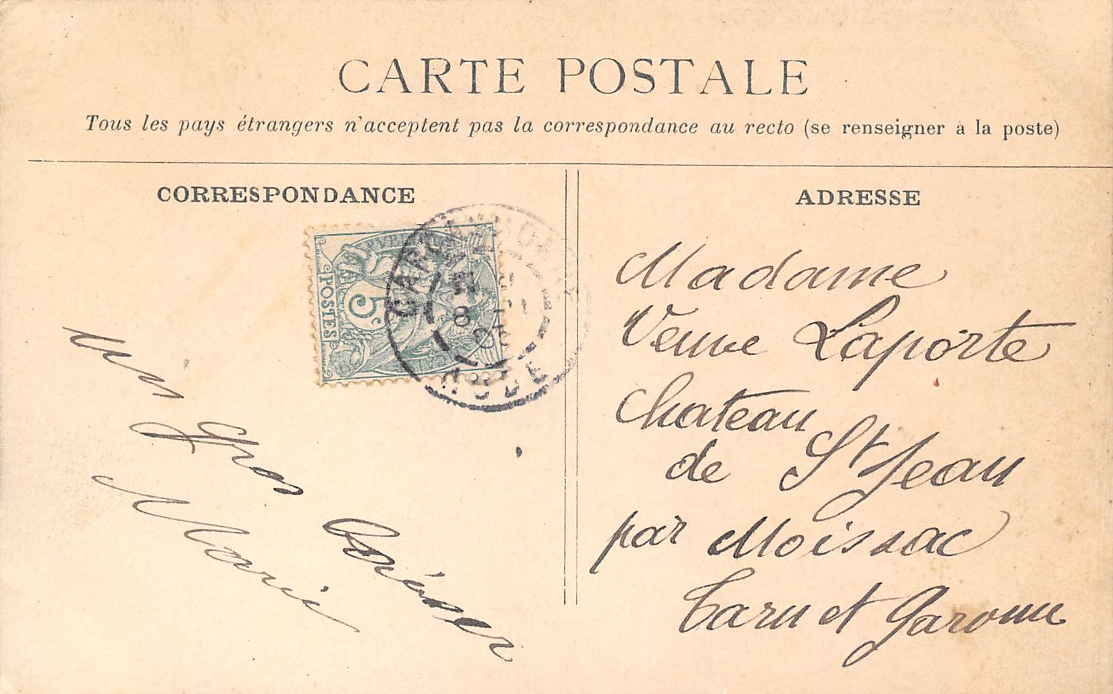Carte postale ancienne - Carcassonne, la porte d'Aude