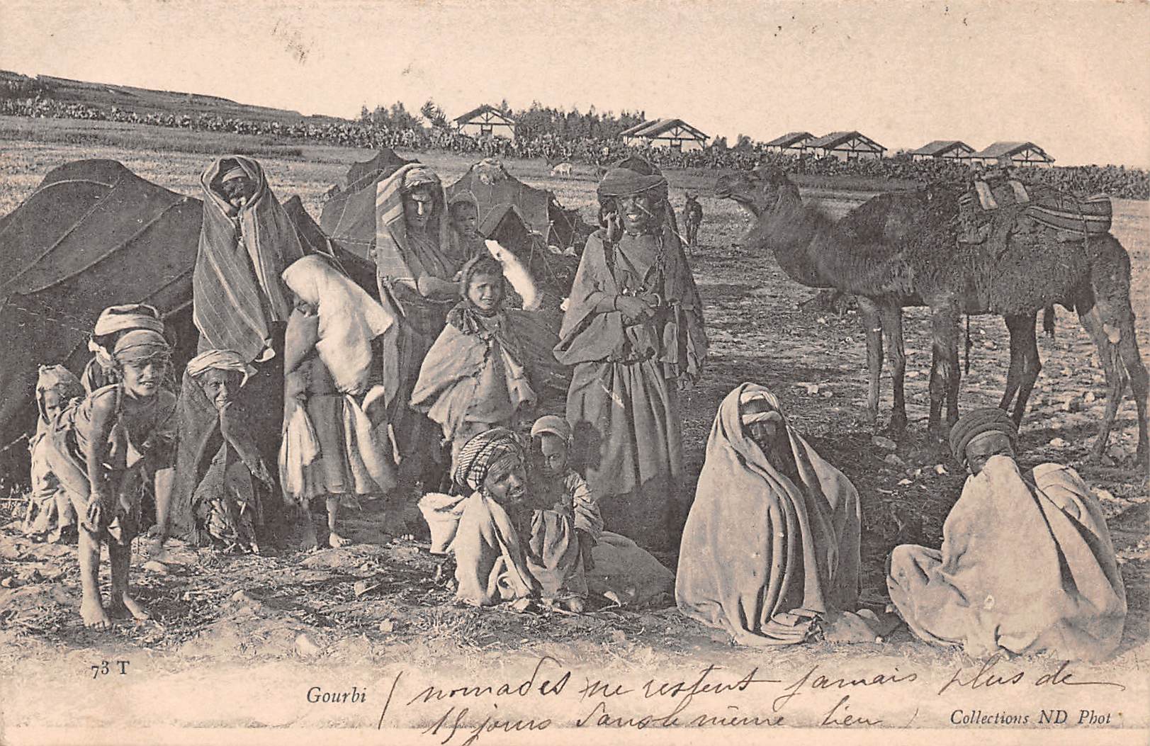 Carte postale ancienne - Tunisie, Gourbi