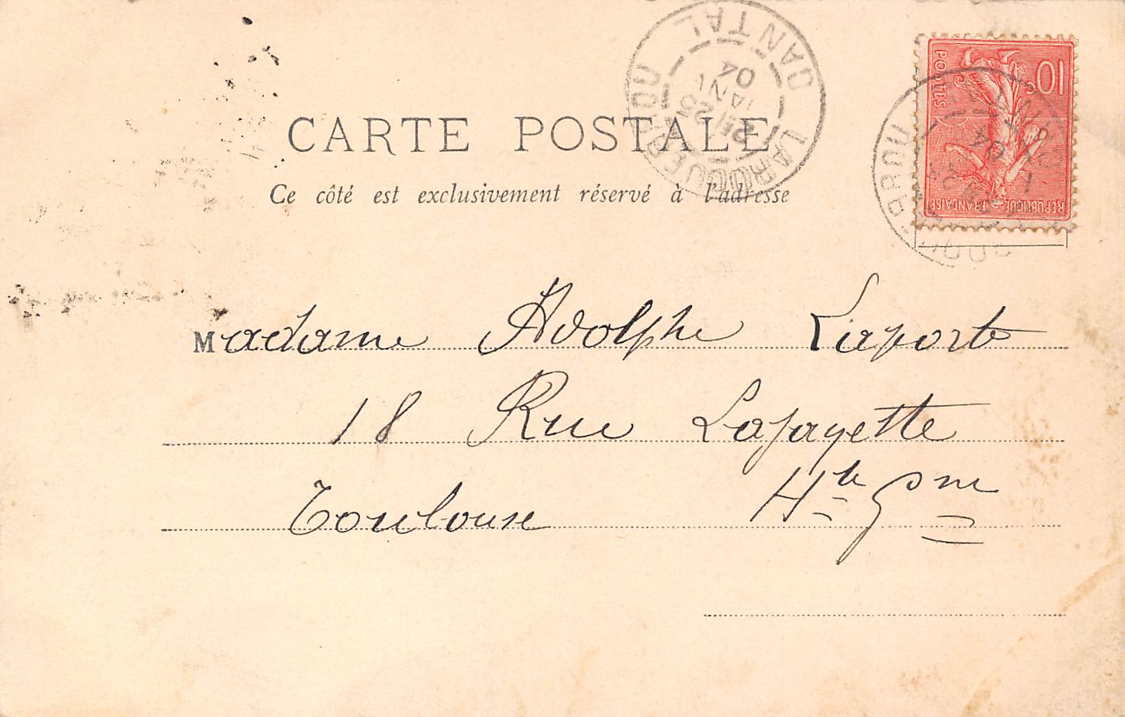 Carte postale ancienne - Laroquebrou, la vierge (Cantal)