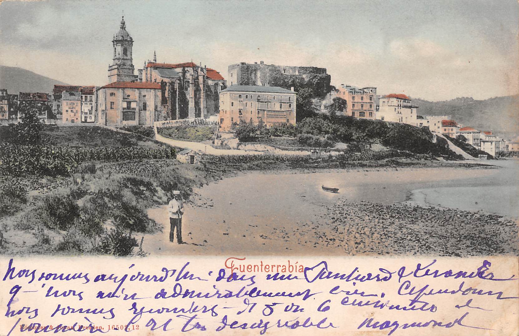 Carte postale ancienne - Espagne, Fontarrabie Fuenterrabia