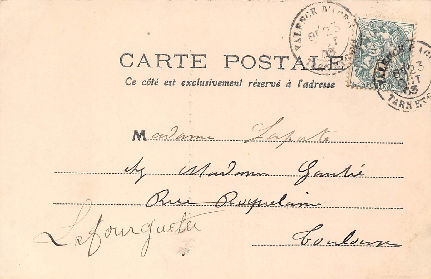 Carte postale ancienne - Valence, le château de Castels