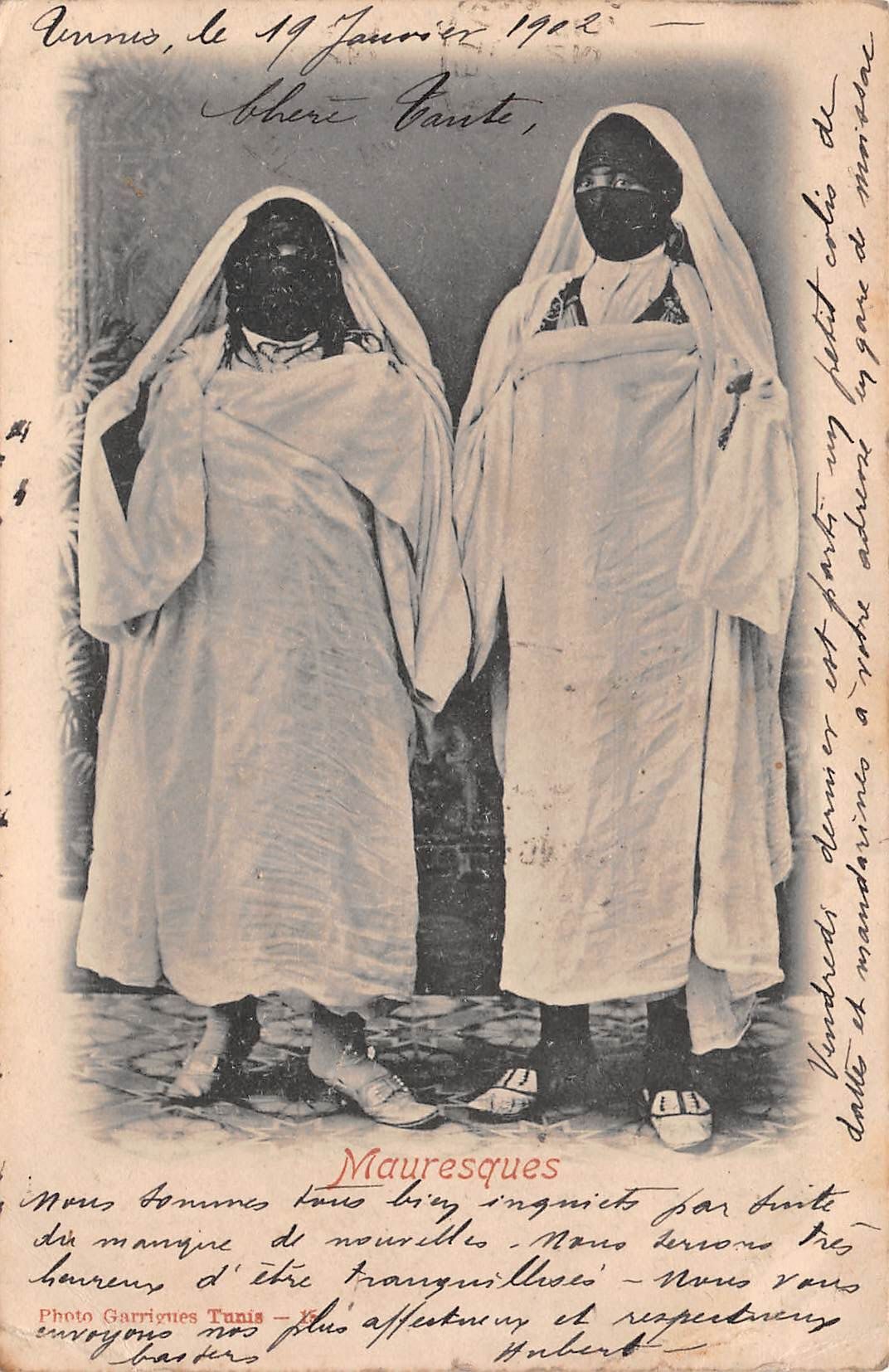 Carte postale ancienne - Tunisie, les mauresques