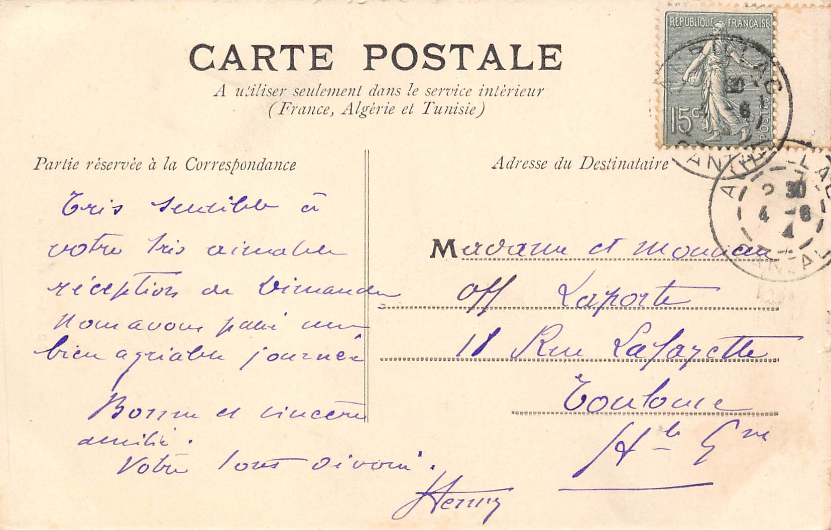 Carte postale ancienne - La cascade du pays de la Cère Dordogne (24)