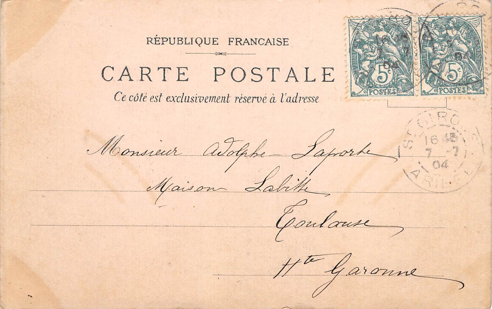 Carte postale ancienne - carte humoristique scène galante