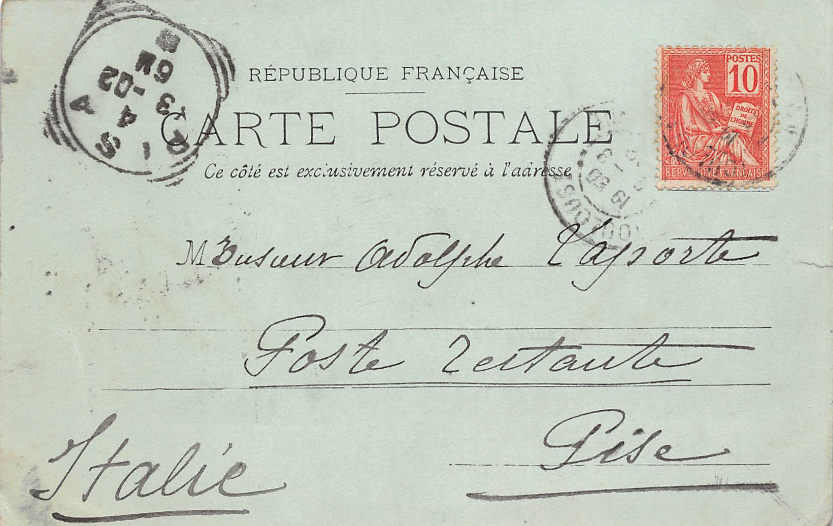 Carte postale ancienne - Toulouse vue sur la Garonne