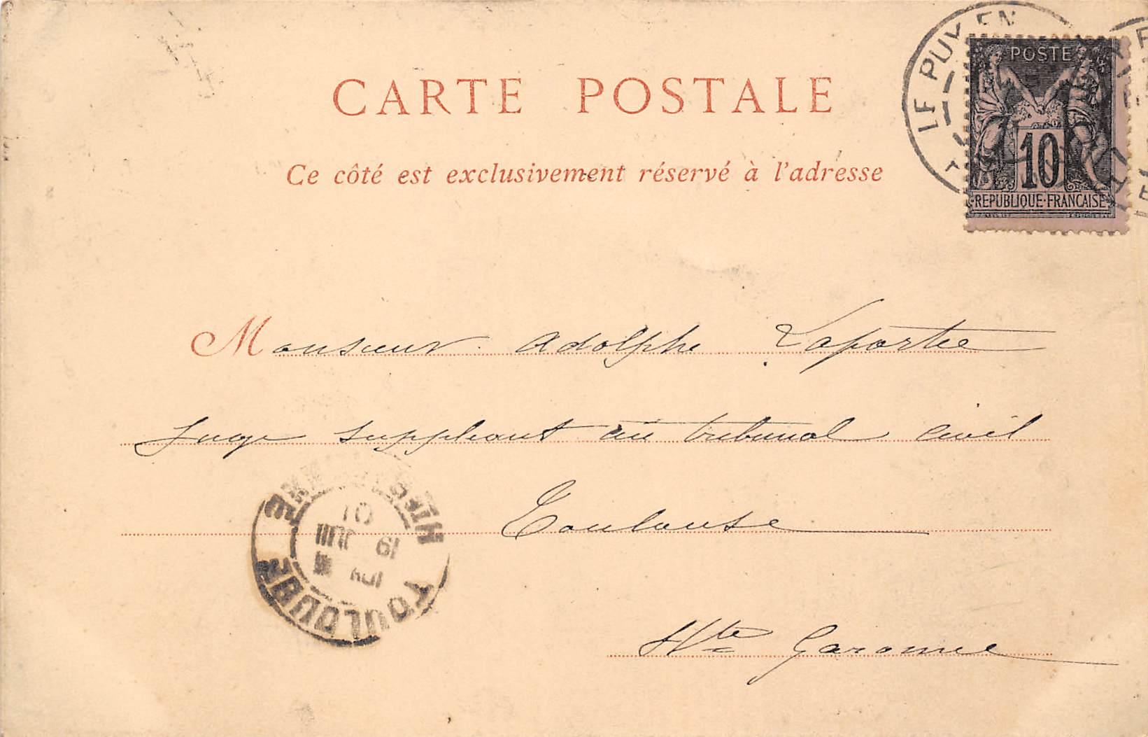 Carte postale ancienne - Le Puy, vue générale depuis Rochearnaud
