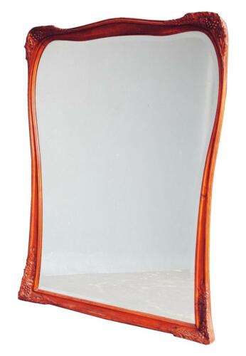 Miroir d'époque 1900 Art Nouveau en noyer sculpté par Gauthier et Poinsignon