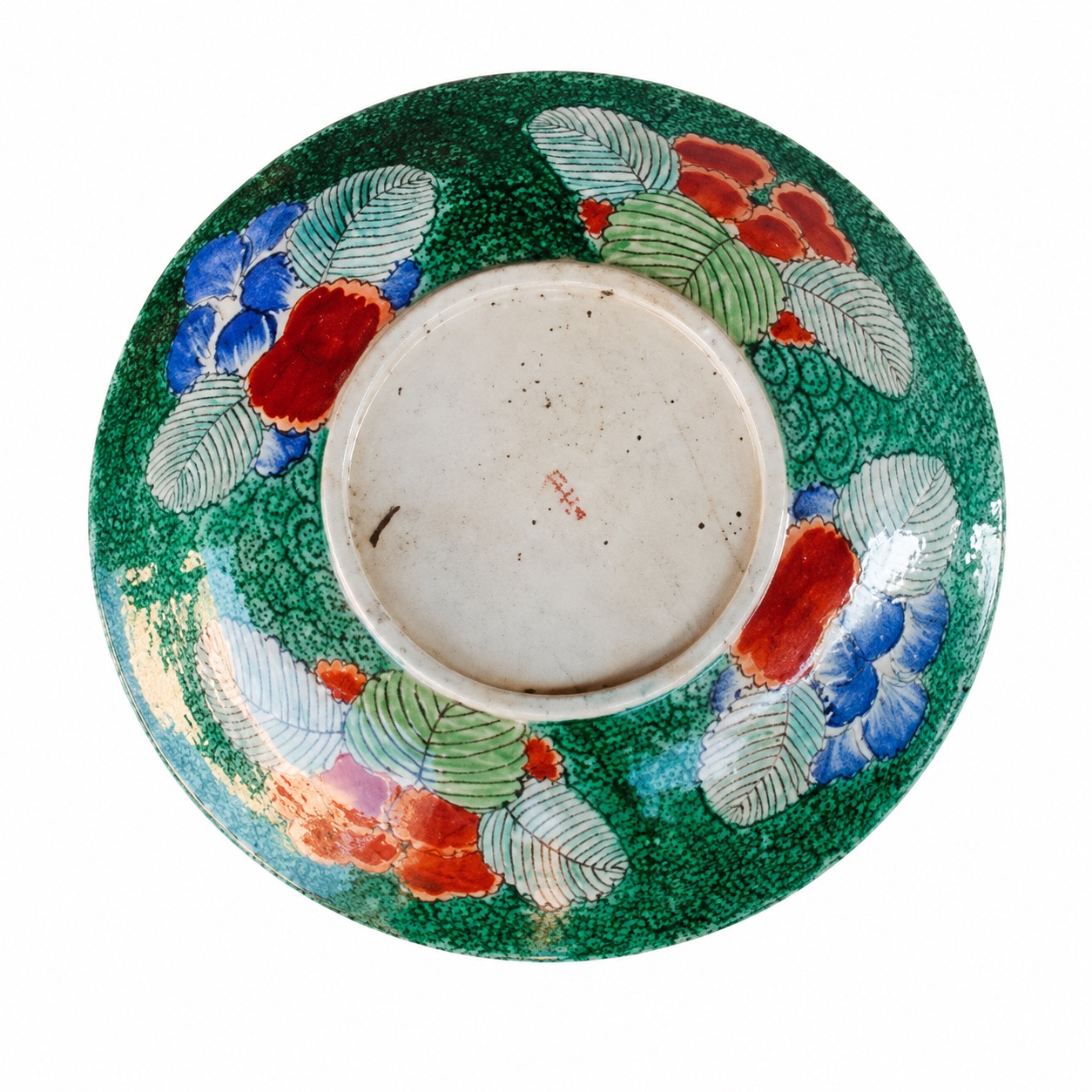 Assiette peinte sur porcelaine Asiatique époque XIXème